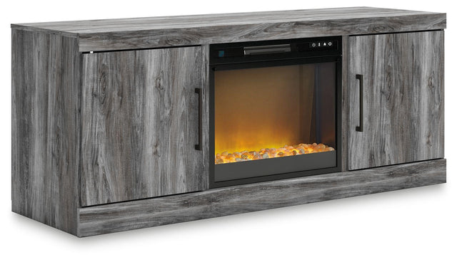 Ashley Baystorm - Gray - 64" TV Stand With Electric Fireplace