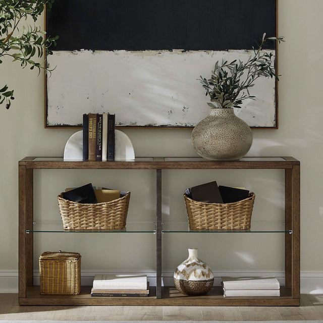 Liberty Furniture Bayhill Trellis - Sofa Table - Brown