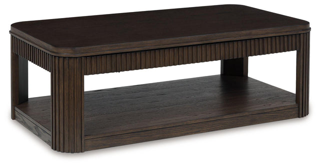 Ashley Carlibrie Lift Top Cocktail Table - Warm Brown