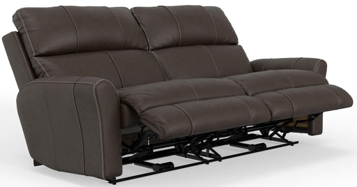 Catnapper Fredda - Italian Leather Match Power Zero Gravity Reclining Sofa with Power Adjustable Headrest - Coffee
