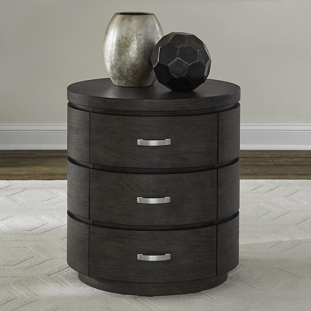 Liberty Furniture Cascade Falls - Round End Table - Satin Espresso