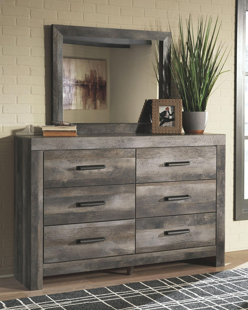 Ashley Wynnlow - Gray - 9 Pc. - Dresser, Mirror, Chest, King Poster Bed, 2 Nightstands