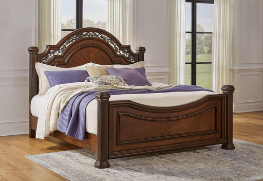 Ashley Lavinton - Brown - Queen Poster Bed