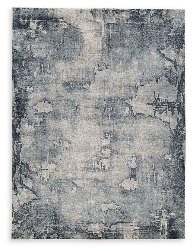 Ashley Langrich Large Rug - Blue/Gray/Cream