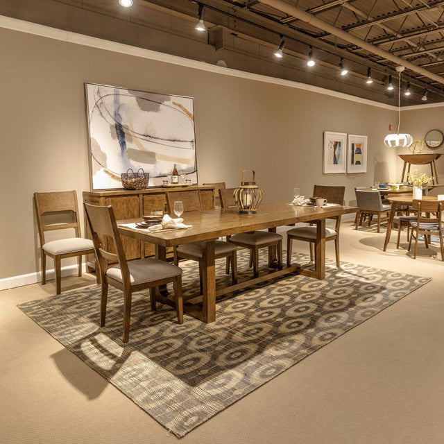 Liberty Furniture Harmony - 5 Piece Trestle Table Set - Brownstone