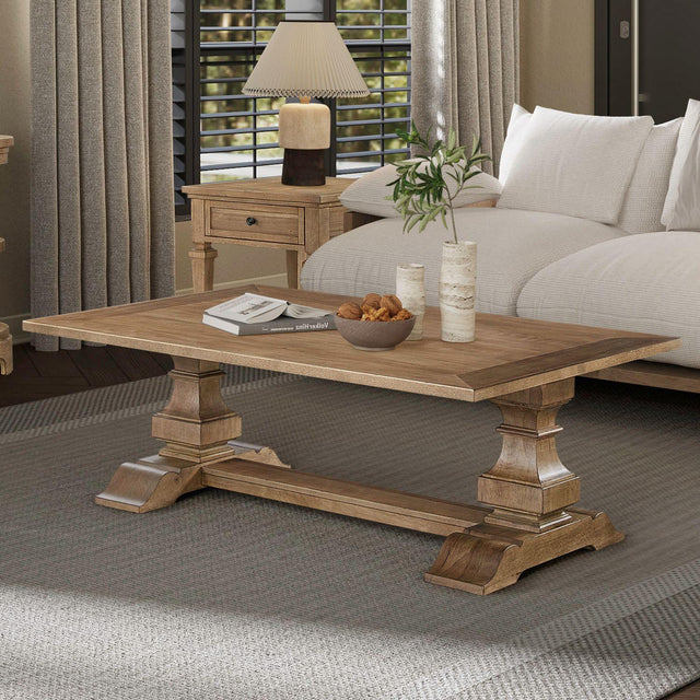 Liberty Furniture Haven Hills - Rectangular Cocktail Table - Camel Beige