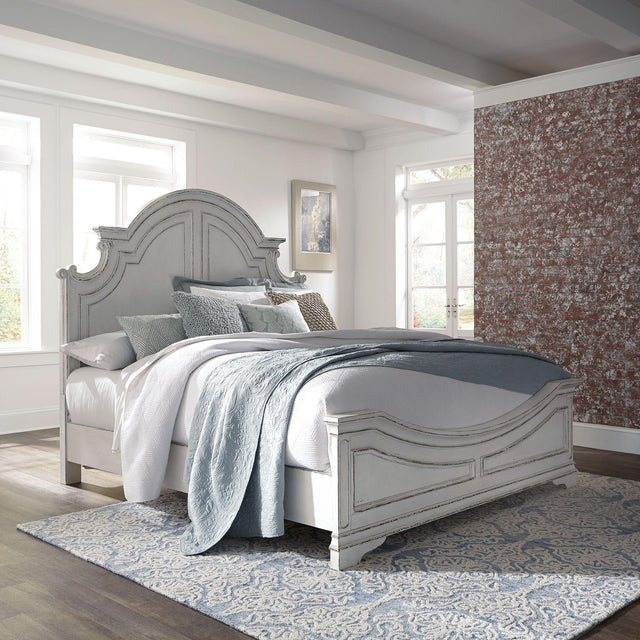 Liberty Furniture Magnolia Manor - King Panel Bed - White