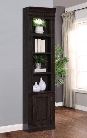 Parker House Washington Heights - Open Top Bookcase - Washed Charcoal