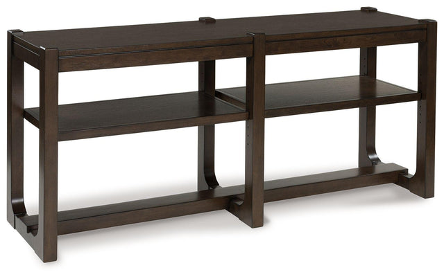 Ashley Breckington Sofa Table - Dark Brown