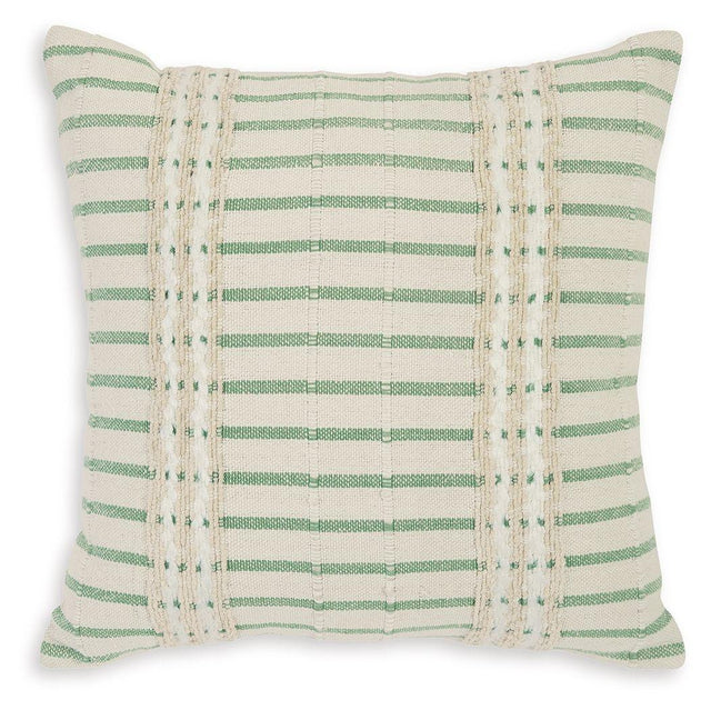 Ashley Rowton Pillow (4/CS) - White/Green