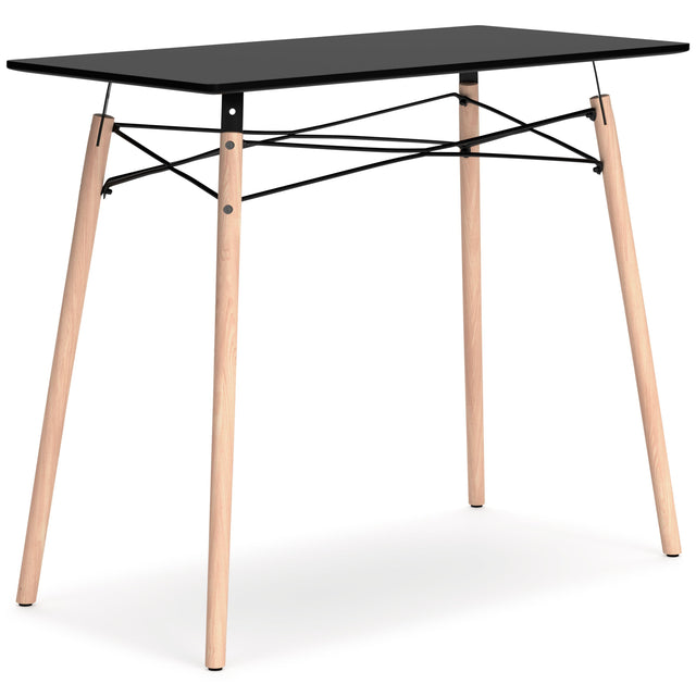 Ashley Jaspeni Home Office Desk - Black/Natural