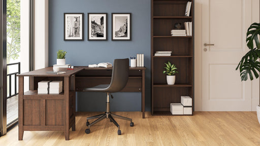 Ashley Camiburg - Warm Brown - 2-Piece Home Office Desk