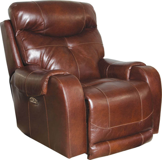 Catnapper Venice - Power Headrest With Lumbar Power Lay Flat Recliner - Chocolate