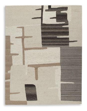 Ashley Kencher Large Rug - Beige/Brown