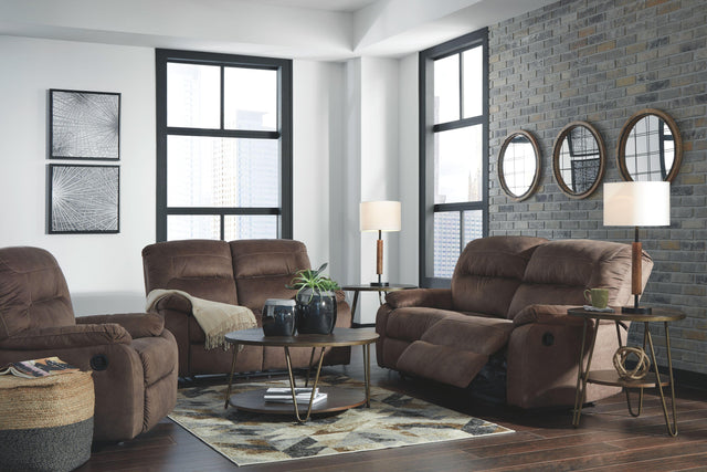 Ashley Bolzano - Coffee - 3 Pc. - Reclining Sofa, Loveseat, Rocker Recliner