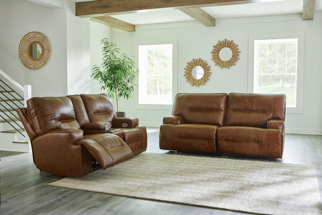 Ashley Francesca - Auburn - 2 Pc. - Power Reclining Sofa, Loveseat