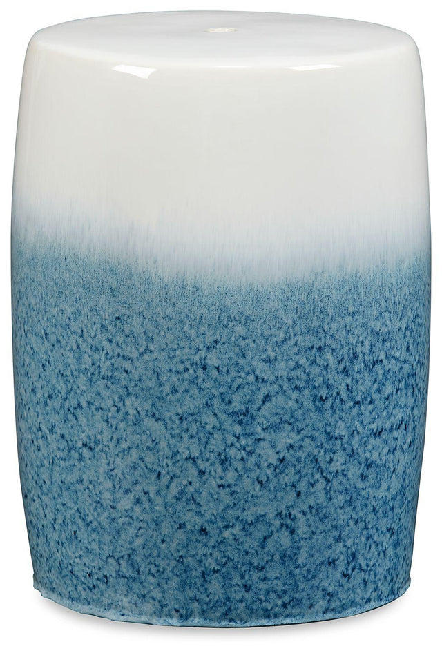 Ashley Ikegrove Stool - White/Blue