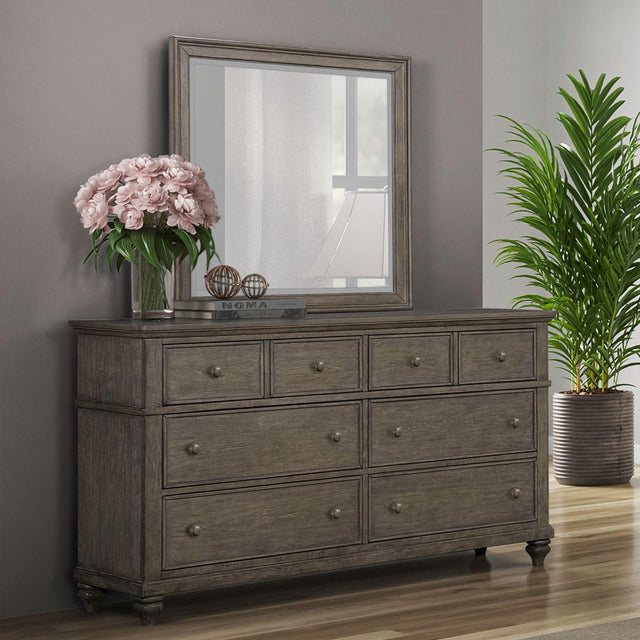 Liberty Furniture Twin Lakes - Dresser & Mirror - Gray