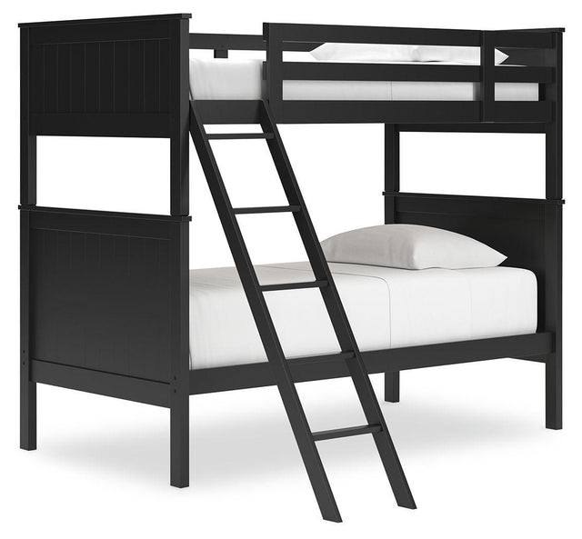 Ashley Nextonfort - Black - Twin Over Twin Bunk Bed