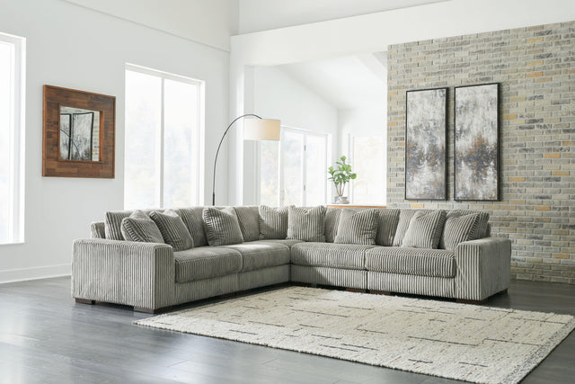 Ashley Lindyn - Fog - Corner Chairs 5 Pc Sectional