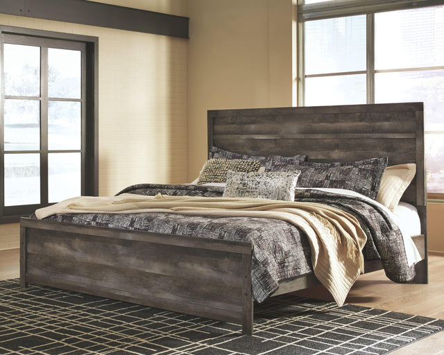 Ashley Wynnlow - Gray - King Panel Bed