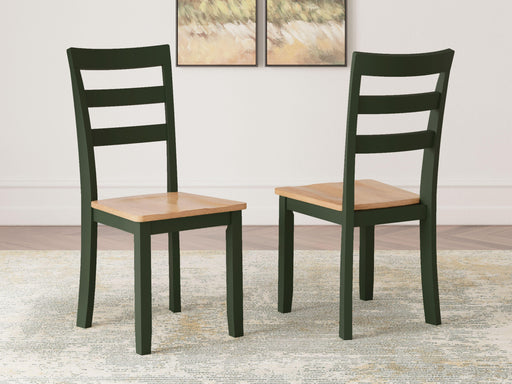 Ashley Gesthaven Dining Room Side Chair (2/CN) - Natural/Green