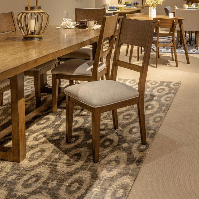 Liberty Furniture Harmony - Panel Back Side Chair (RTA) - Brownstone