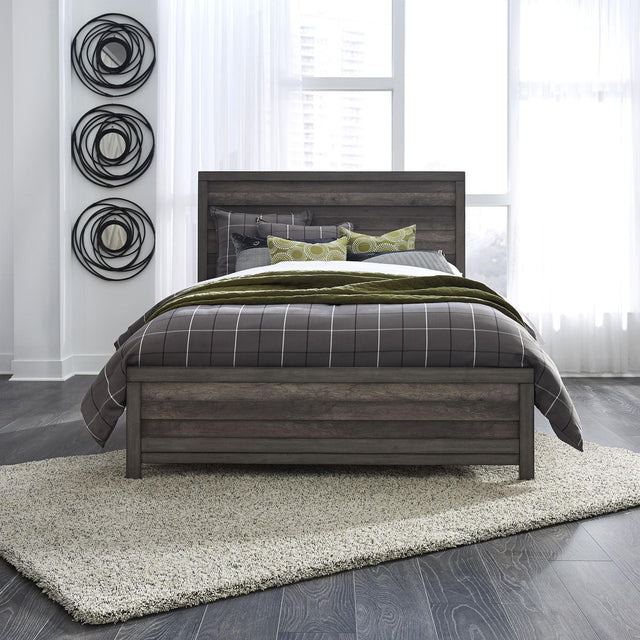 Liberty Furniture Tanners Creek - California King Panel Bed - Dark Gray