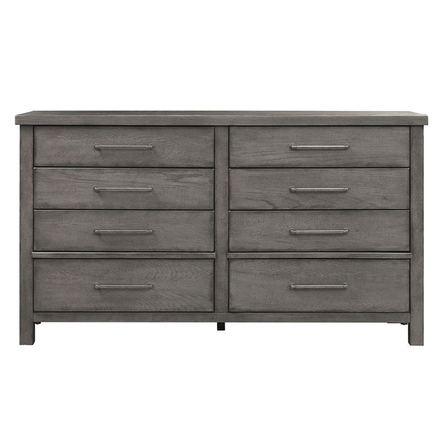 Liberty Furniture Modern Farmhouse - 8 Drawer Dresser - Gray