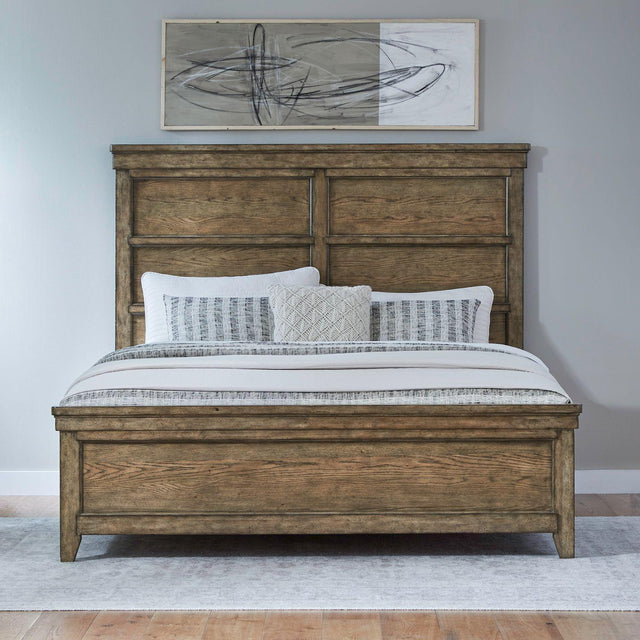 Liberty Furniture Carolina Park - Queen Panel Bed - Brown