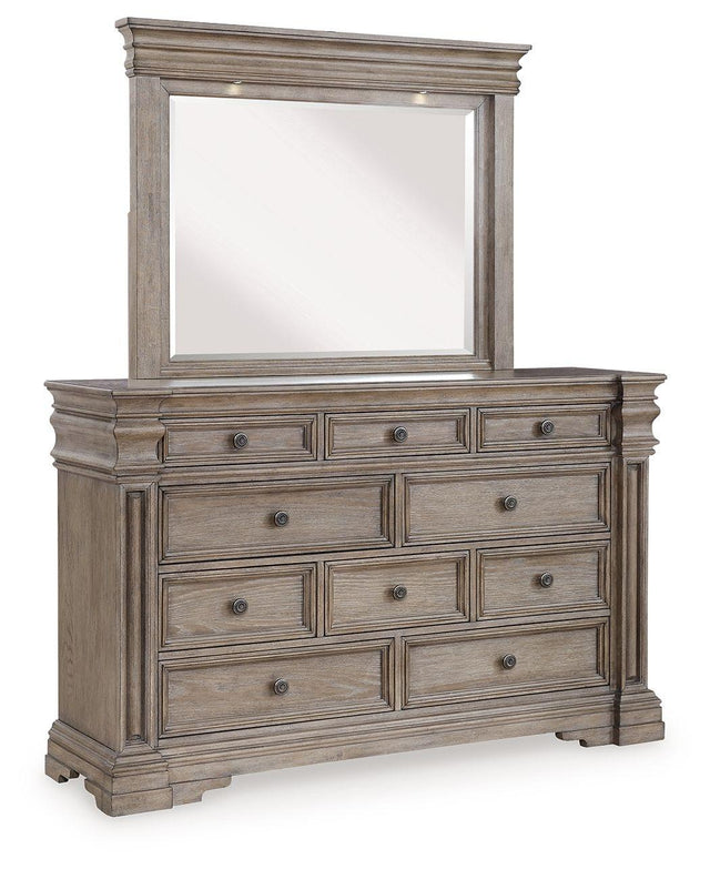 Ashley Blairhurst - Light Grayish Brown - Dresser And Mirror