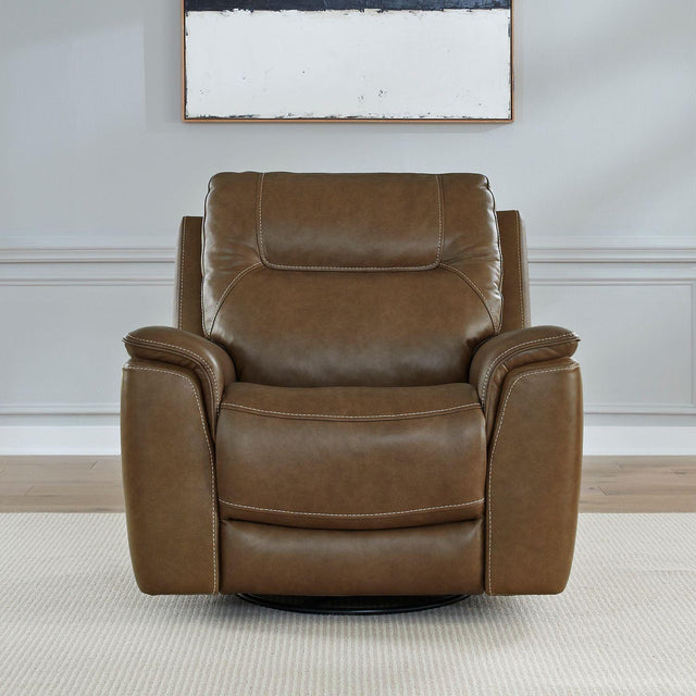 Liberty Furniture Collins - Swivel Glider Recliner P3 - Brown