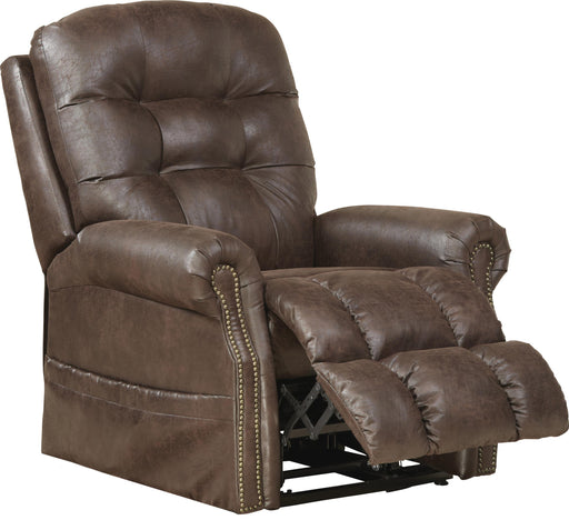Catnapper Ramsey - Power Lift Lay Flat Recliner With Heat & Massage - Sable