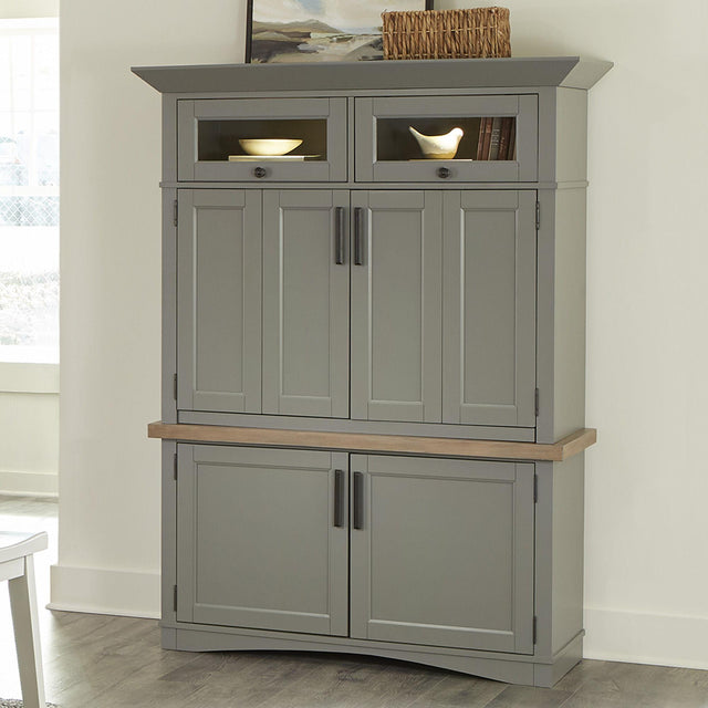 Parker House Americana Modern - Workstation with LED Light - Dove