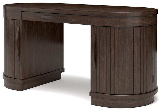 Ashley Korestone Home Office Desk - Warm Brown