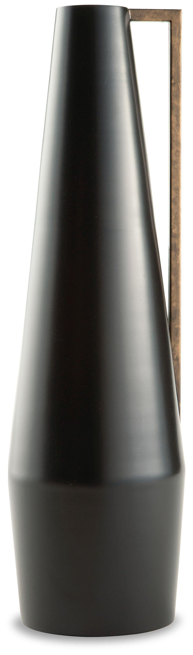 Ashley Pouderbell Vase - Black/Gold Finish