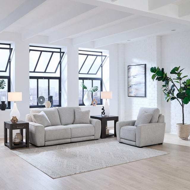 Liberty Furniture Blake - Sofa & Recliner - Estero Smoke