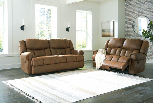 Ashley Boothbay - Auburn - 2 Pc. - Reclining Sofa, Reclining Loveseat