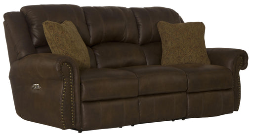 Catnapper Pickett - Power Reclining Sofa with Power Adjustable Headrest - Walnut