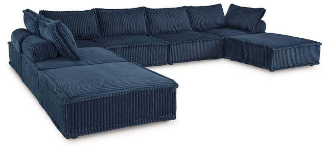 Ashley Bales - Navy - 7-Piece Modular Seating