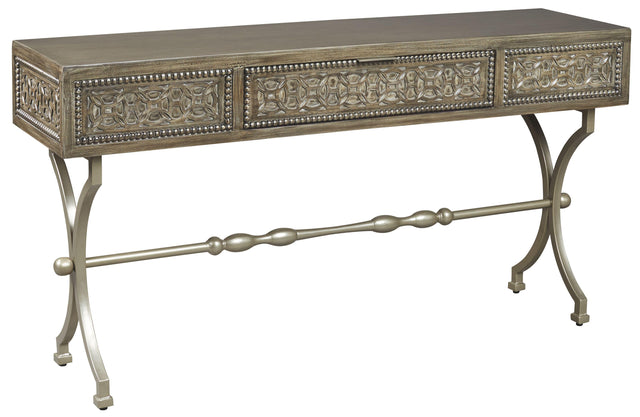 Ashley Quinnland Console Sofa Table - Antique Black