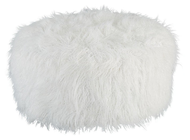 Ashley Galice Oversized Accent Ottoman - White