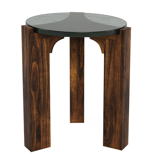 Riverside Furniture Amner - Round Side Table - Dark Brown