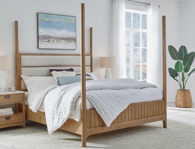 Parker House Escape - Bedroom Queen Poster Bed - Glazed Natural Oak