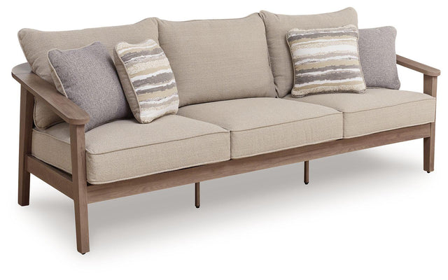 Ashley Harmony Headlands Sofa with Cushion - Natural/Gray