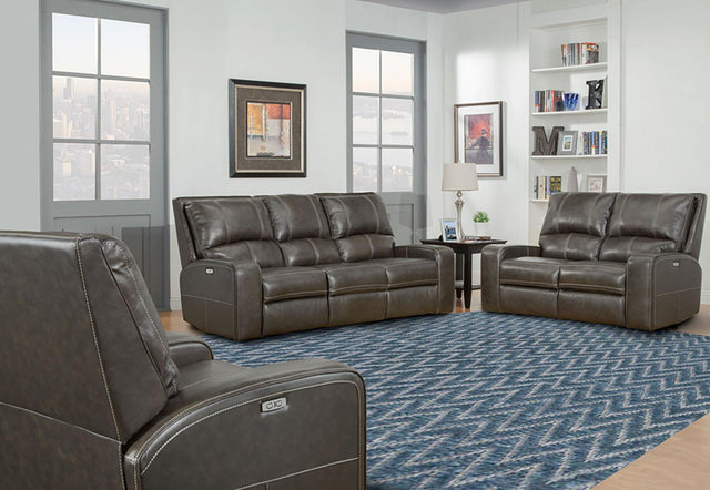 Parker House Swift - Power Reclining Sofa Loveseat And Recliner - Twilight