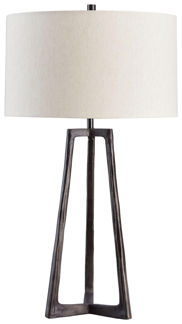 Ashley Ryandale Metal Table Lamp (1/CN) - Antique Black