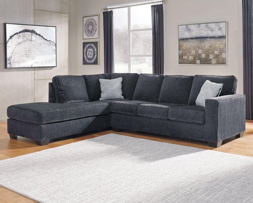 Ashley Altari - Slate - Left Arm Facing Corner Chaise With Sleeper 2 Pc Sectional