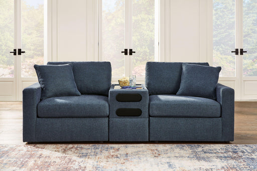 Ashley Modmax - Ink - 3-Piece Sectional Loveseat With Audio System