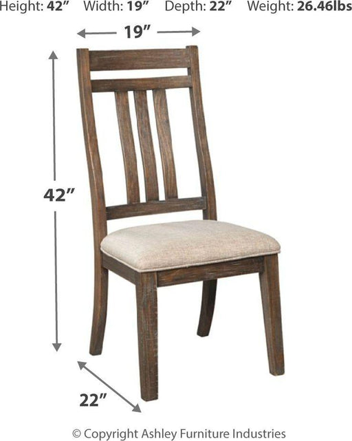 Ashley Wyndahl - Dark Brown - 10 Pc. - Extension Table, 6 Slatback Side Chairs, 2 Side Chairs